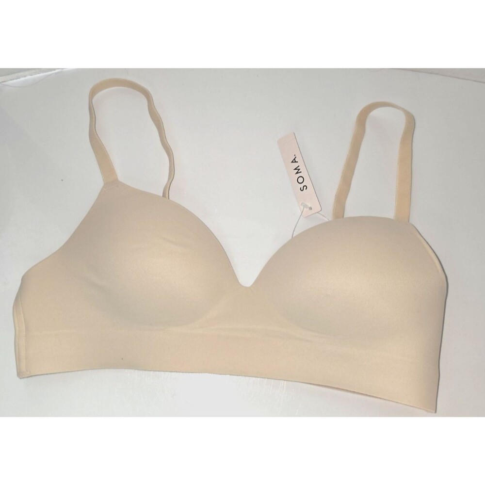 SOMA Enbliss Wireless Bra Pale Sand NWT Size 34A